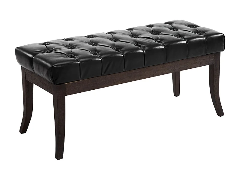 Banc design Chesterfield 100 bois marron 100 x 38 x 46 cm 10_0003670