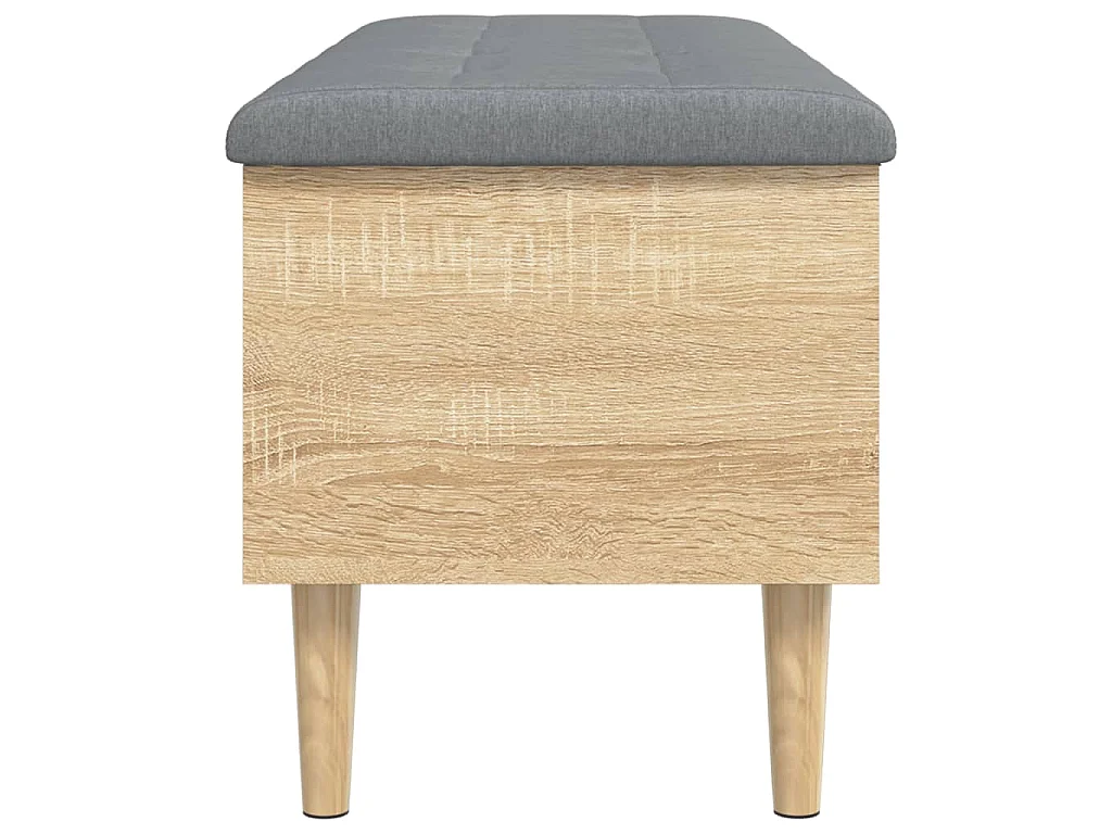 Banc banquette de rangement bois beige 102 x 42 x 46 cm DEC024749