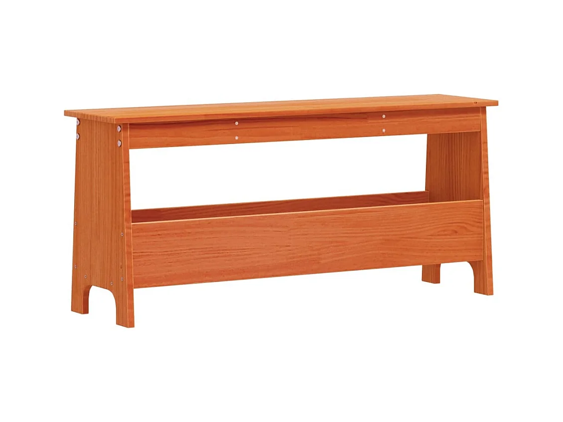 Banc tabouret d'entrée 100 bois marron 100 x 28 x 45 cm DEC024703