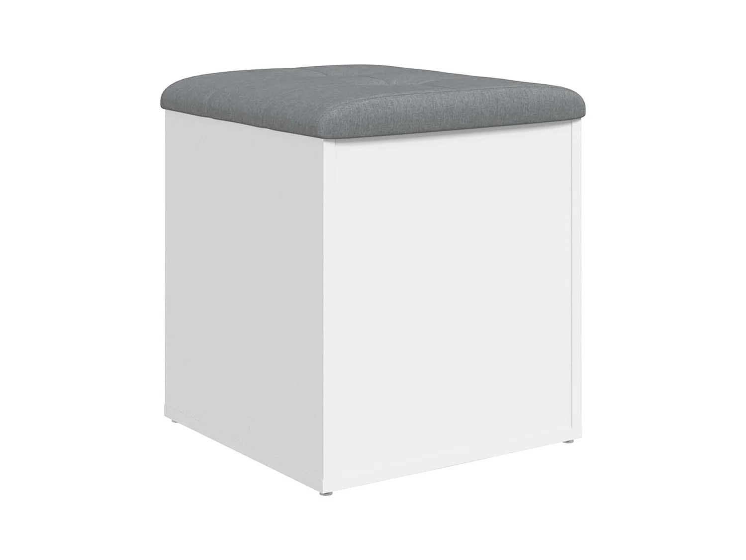 Banc banquette de rangement bois blanche 42 x 42 x 45 cm DEC024709