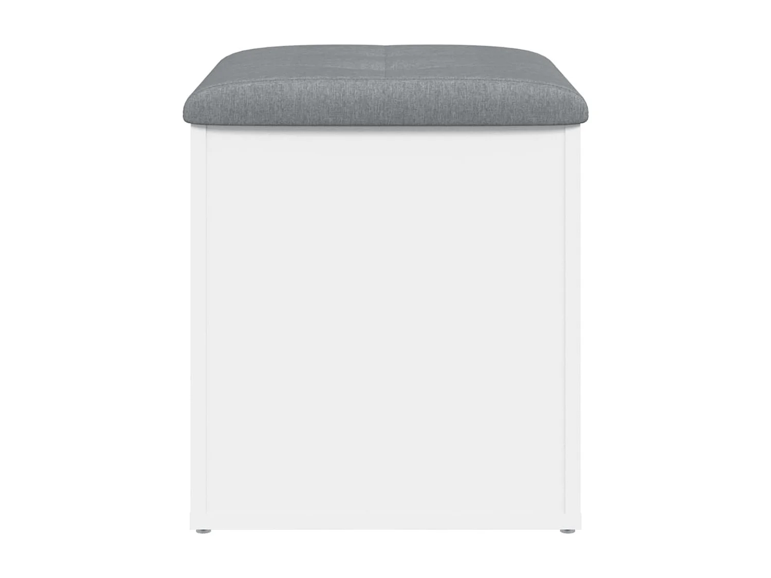 Banc banquette de rangement bois blanche 42 x 42 x 45 cm DEC024709