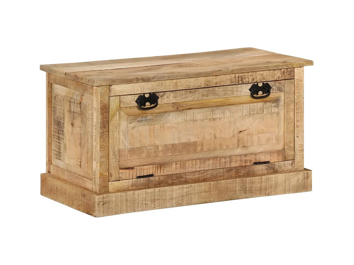 Banc banquette de rangement bois marron 85 x 40 x 45 cm DEC024760