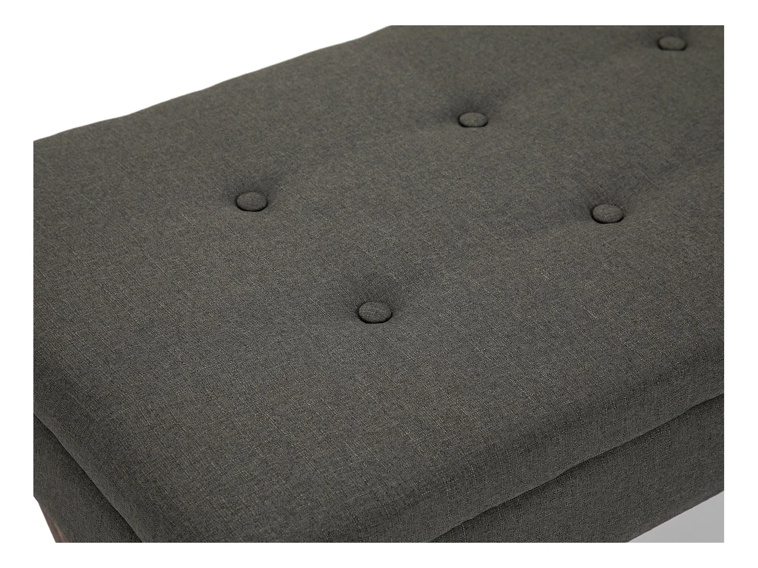 Banquette bout de lit tissu grise 98 x 57 x 51 cm 10_0003655