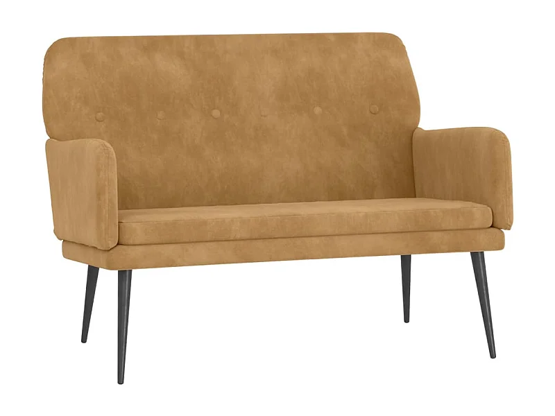 Banquette banc avec dossier marron 108 x 79 x 79 cm DEC024676