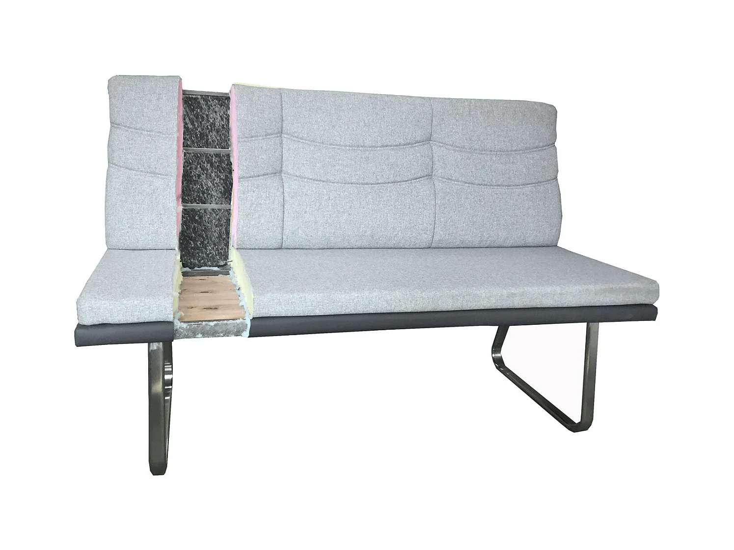 Banc de salle à argenté 160 x 70 x 96 cm 04_0005843