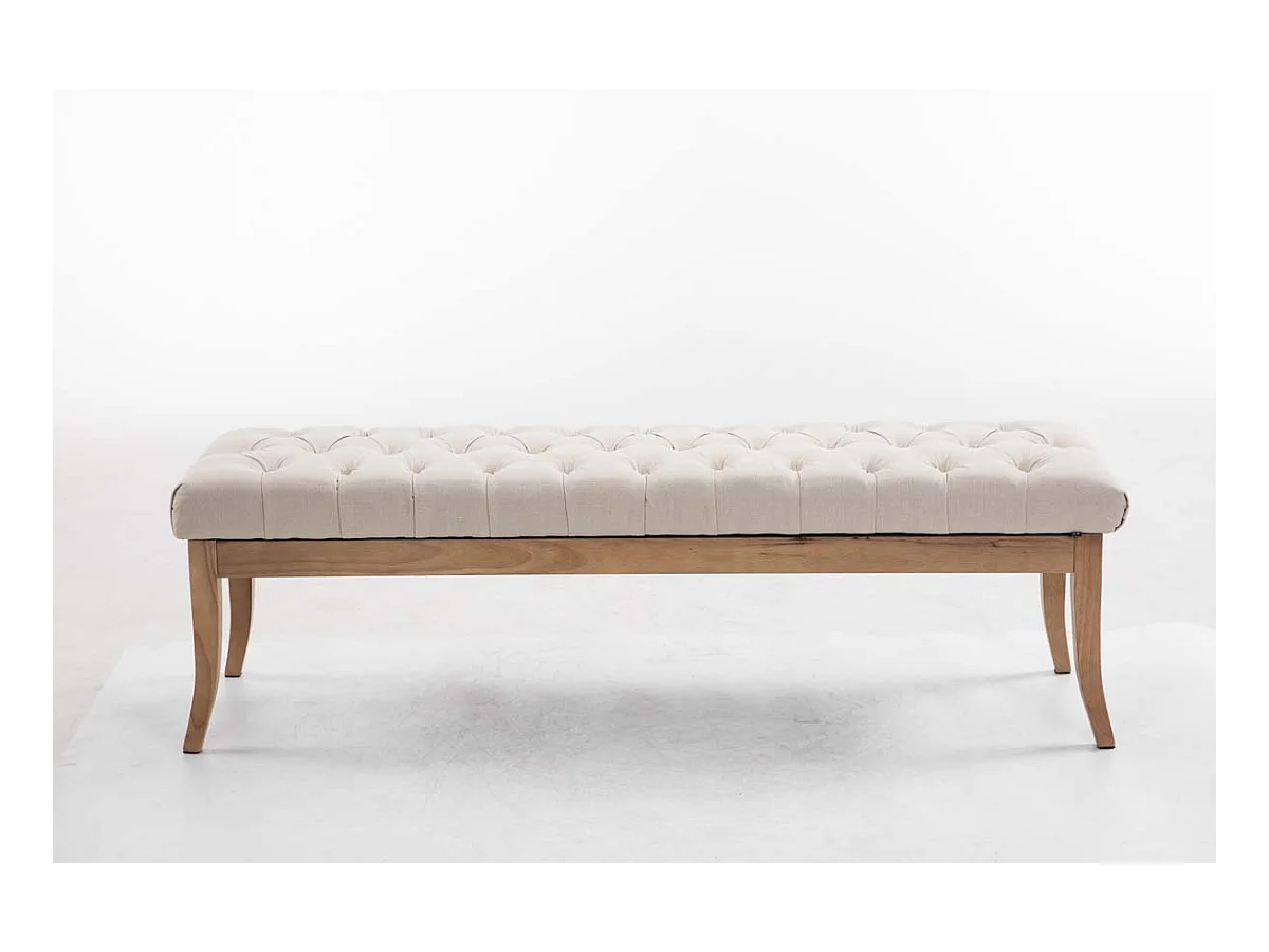 Banc design Chesterfield 150 bois marron 150 x 38 x 46 cm 10_0003698