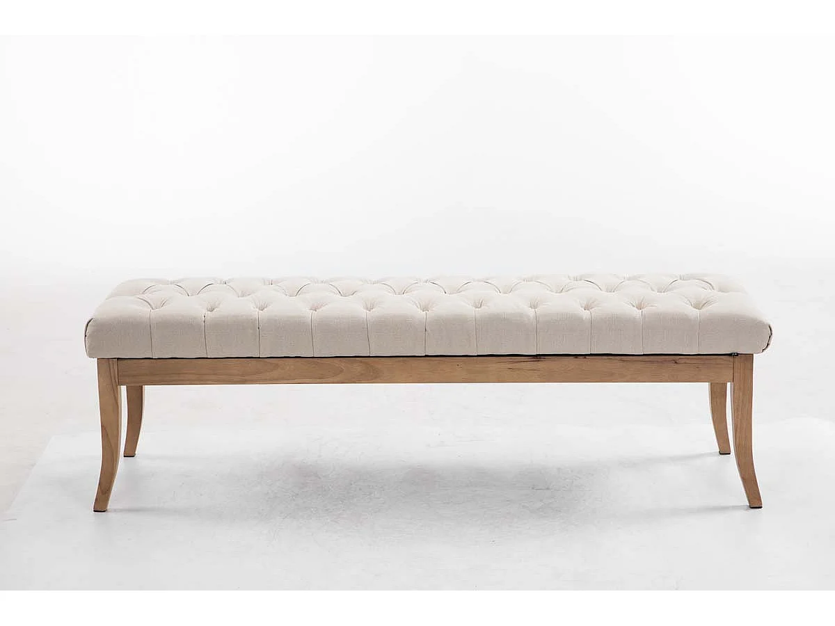 Banc design Chesterfield 150 bois marron 150 x 38 x 46 cm 10_0003698