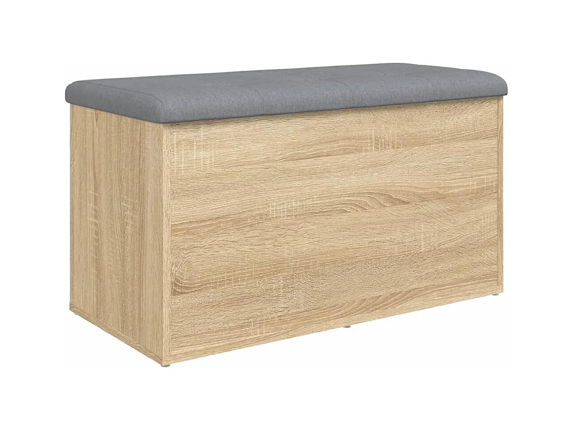 Banc banquette de rangement bois marron 82 x 42 x 45 cm DEC024757