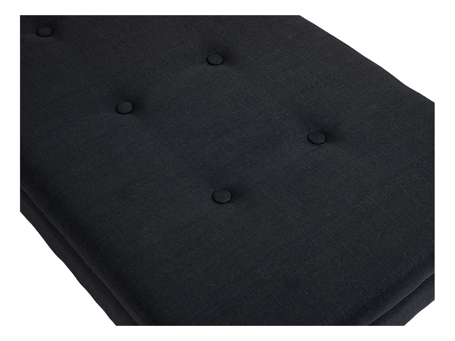 Banquette bout de lit tissu noire 98 x 57 x 51 cm 10_0003654