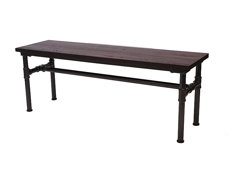 Banc tabouret de salle bois marron 120 x 35 x 45 cm 04_0001153