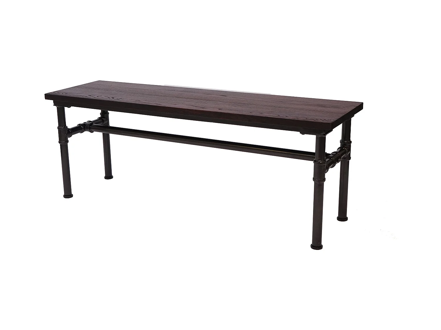 Banc tabouret de salle bois marron 120 x 35 x 45 cm 04_0001153