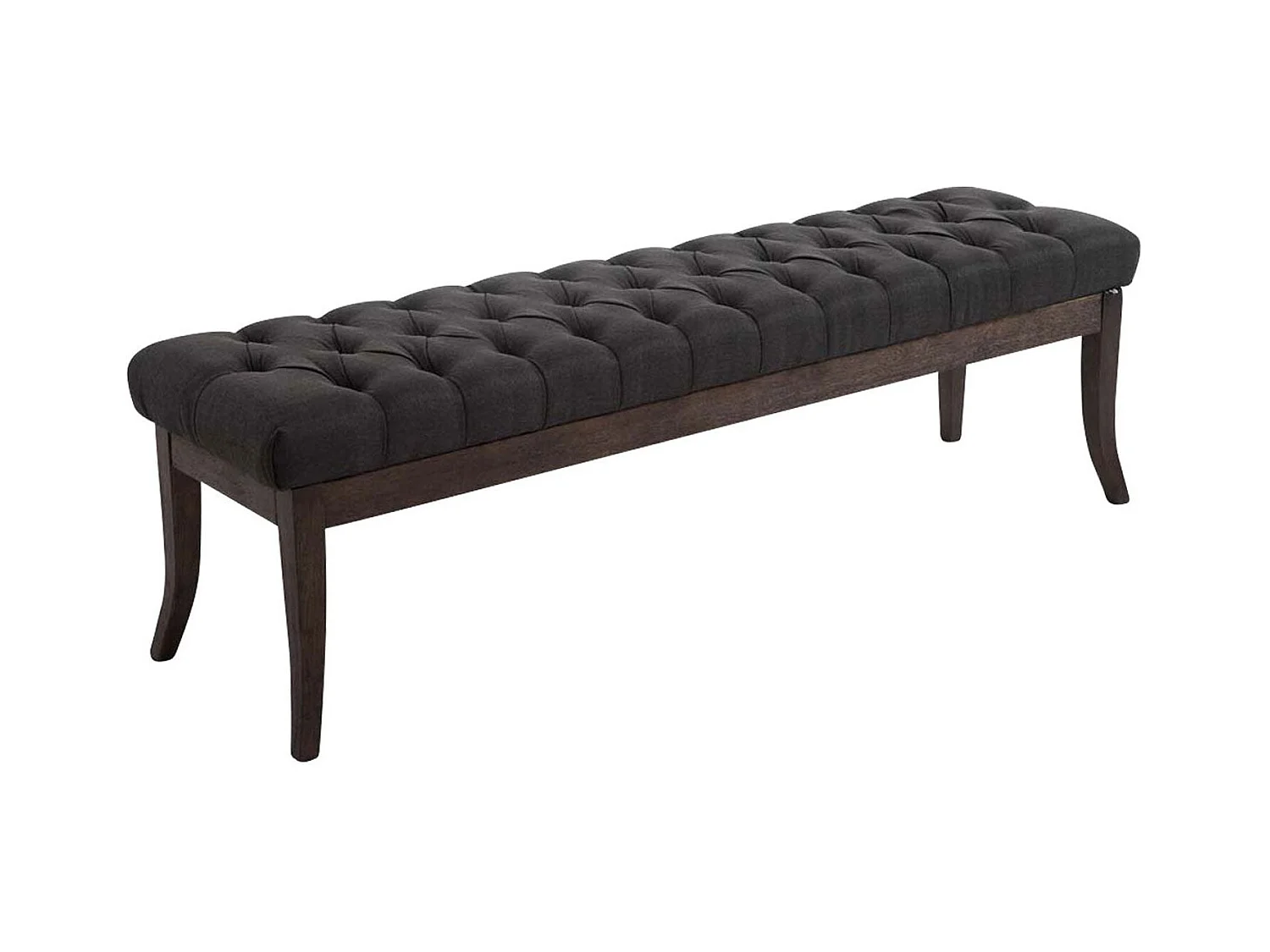 Banc design Chesterfield 150 bois marron 150 x 38 x 46 cm 10_0003688