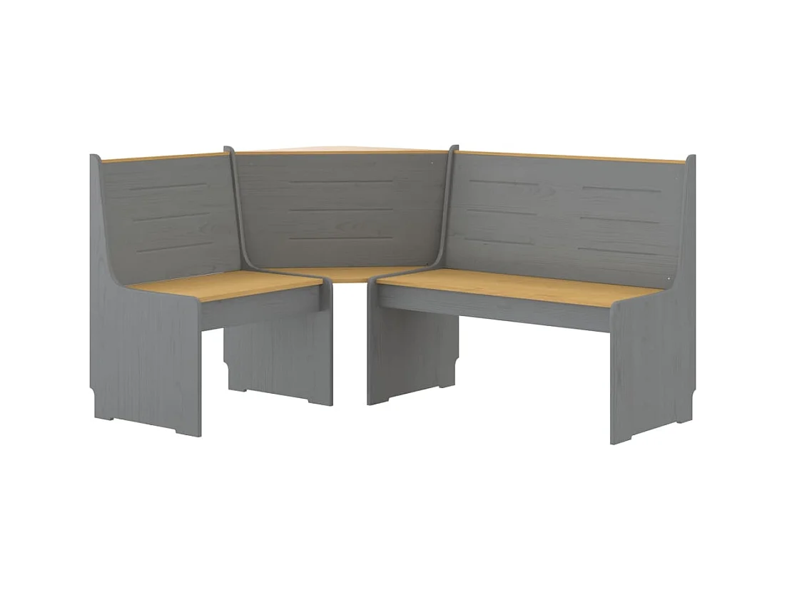 Banc d'angle pour cuisine bois marron 151 x 118.5 x 85 cm DEC025006