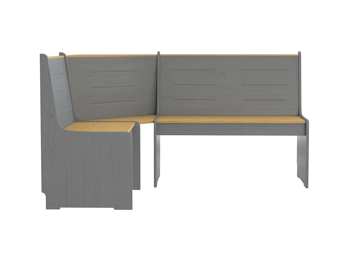 Banc d'angle pour cuisine bois marron 151 x 118.5 x 85 cm DEC025006