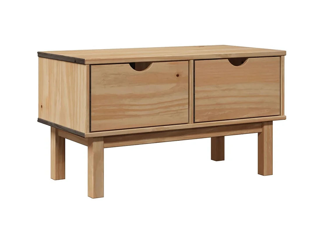 Banc banquette de couloir bois marron 80 x 40 x 45 cm DEC024706