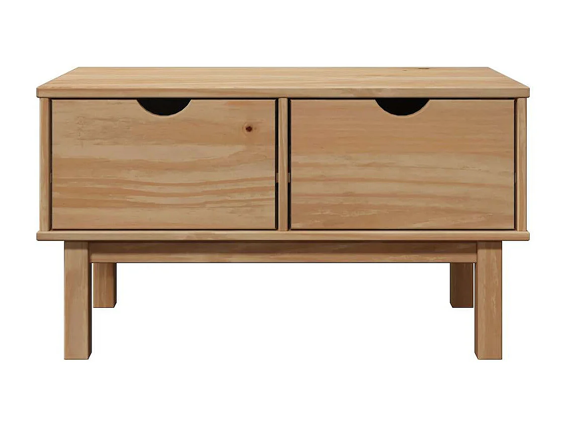 Banc banquette de couloir bois marron 80 x 40 x 45 cm DEC024706