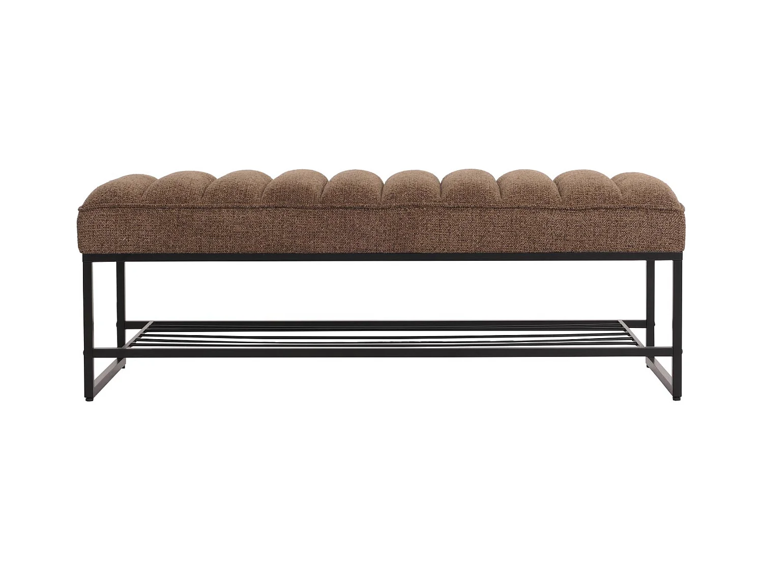 Banc avec étagère à métal argentée 51 x 28 x 132 cm 04_0005812