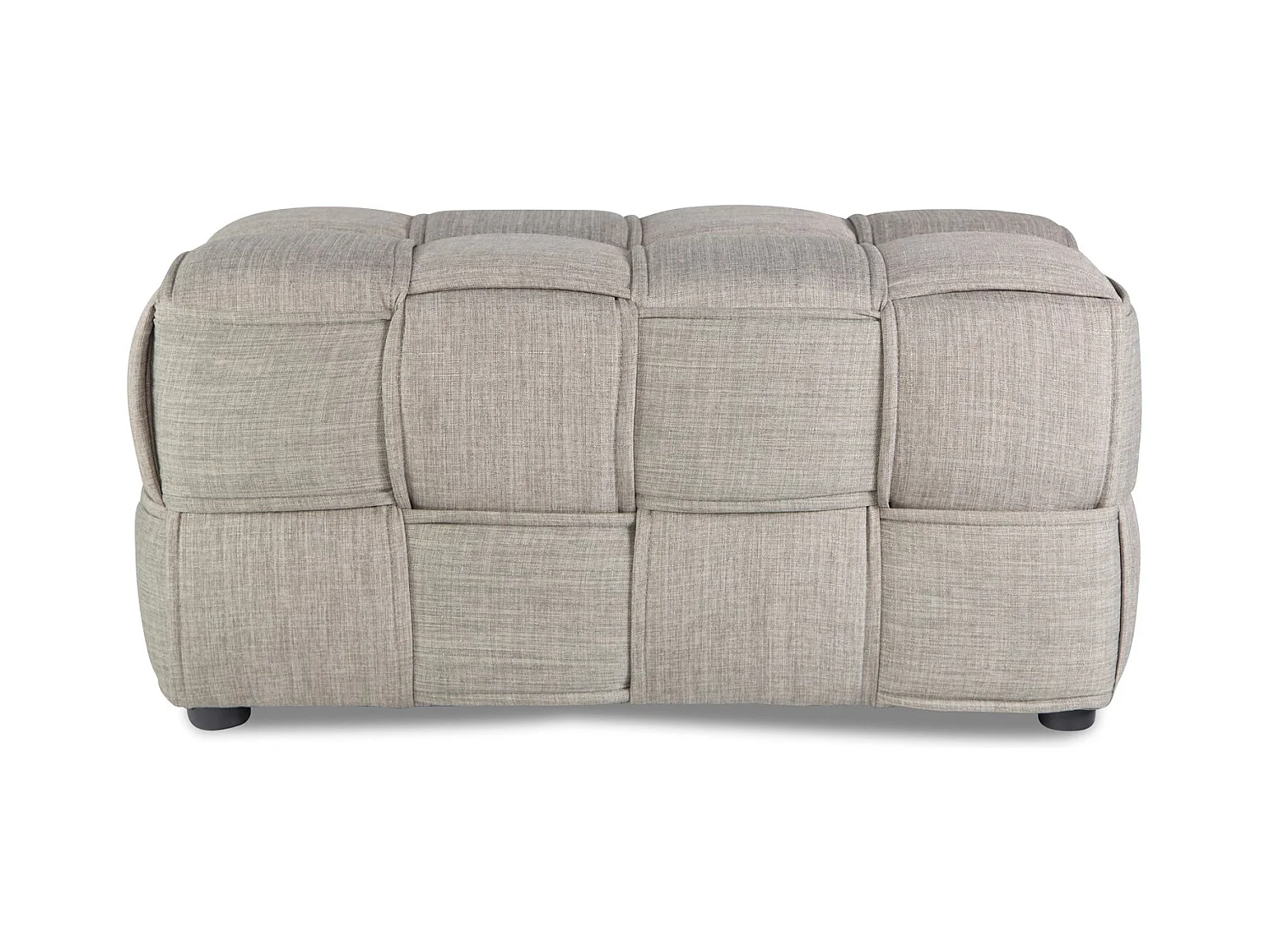 Banc tabouret repose-pieds 2 tissu grise 86 x 43 x 40 cm BAN06005