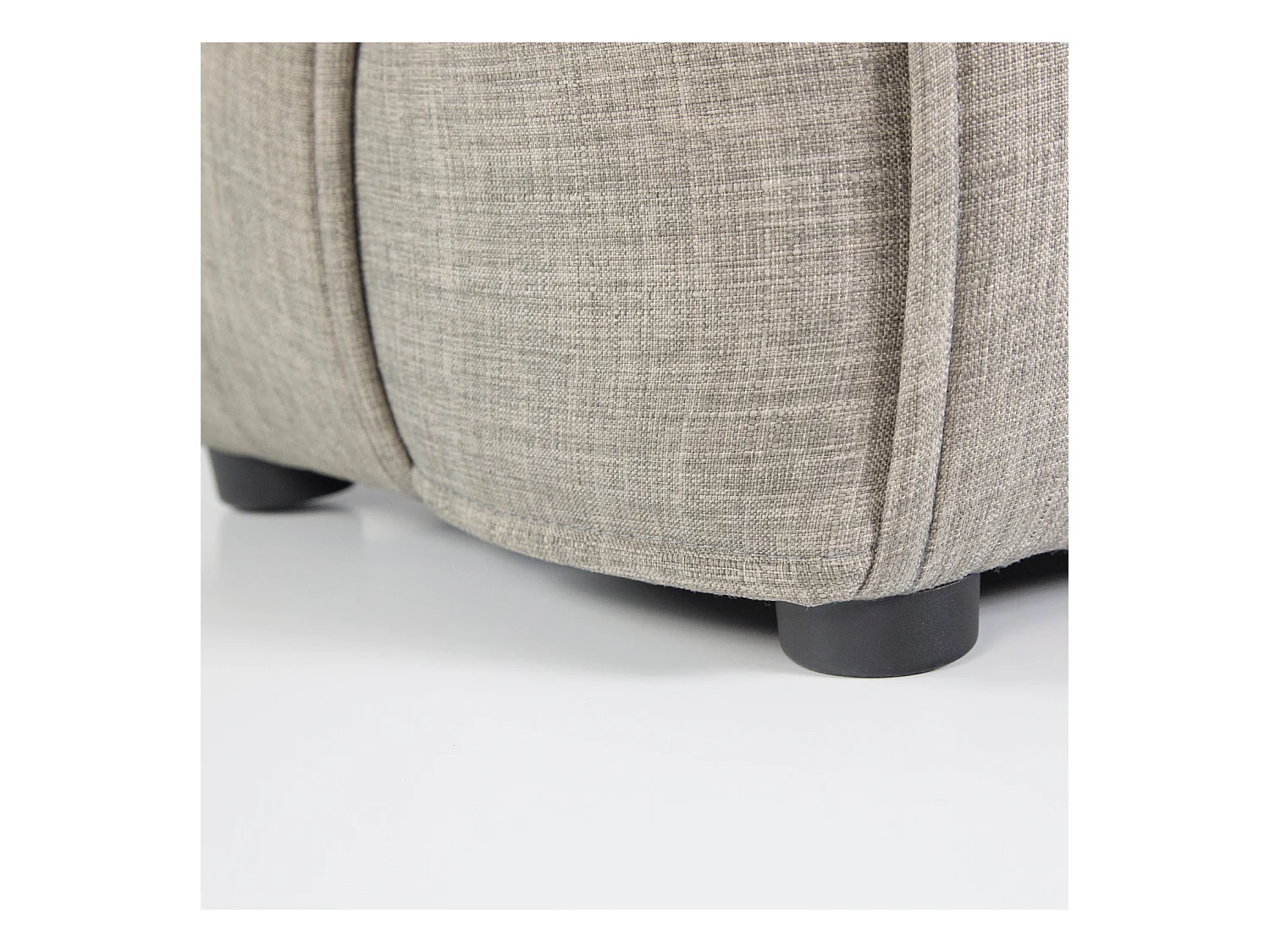 Banc tabouret repose-pieds 2 tissu grise 86 x 43 x 40 cm BAN06005