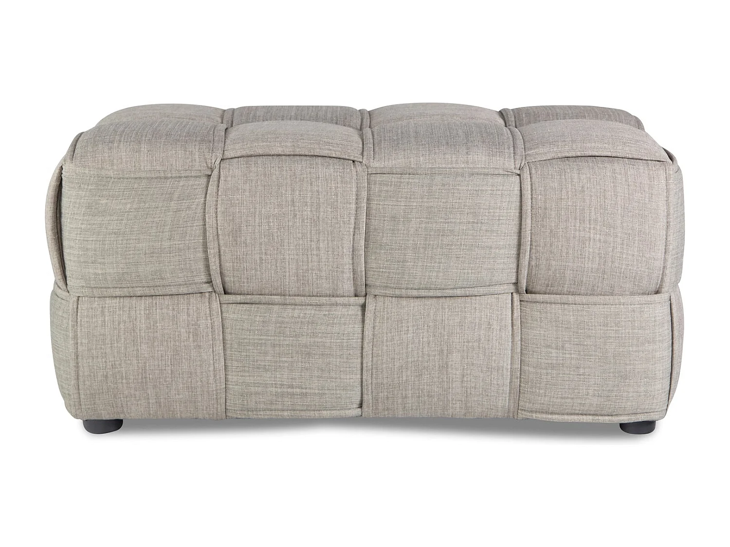 Banc tabouret repose-pieds 2 tissu grise 86 x 43 x 40 cm BAN06005