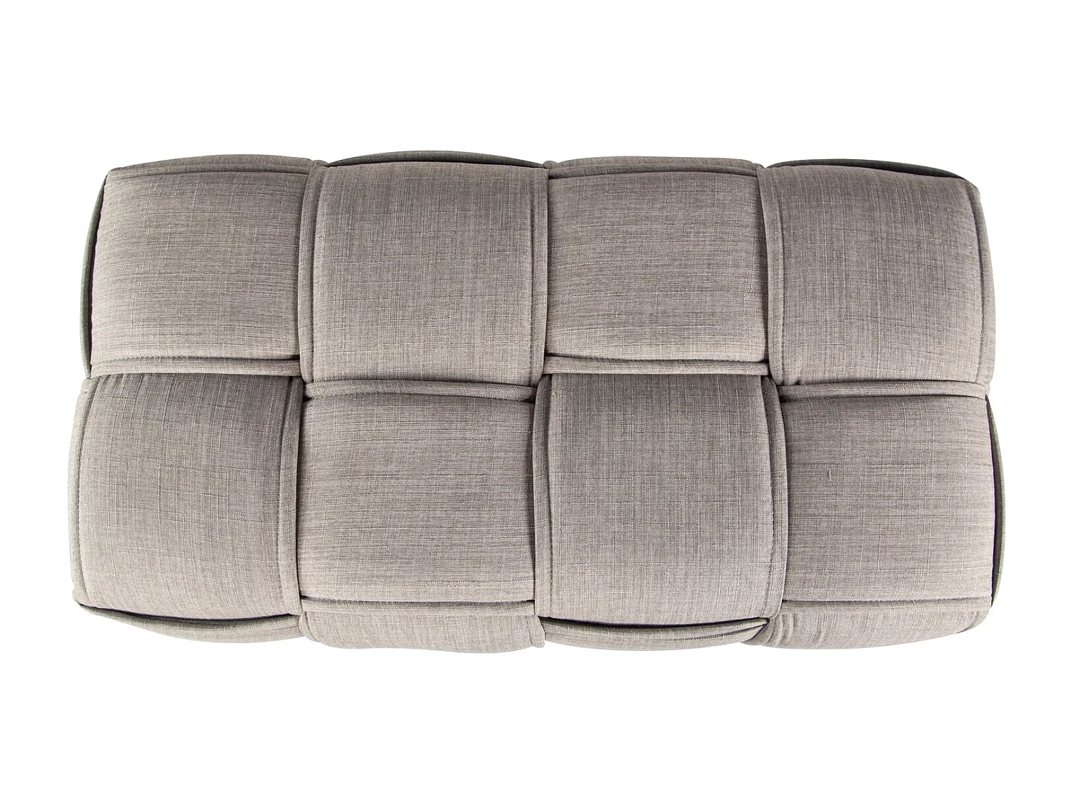 Banc tabouret repose-pieds 2 tissu grise 86 x 43 x 40 cm BAN06005