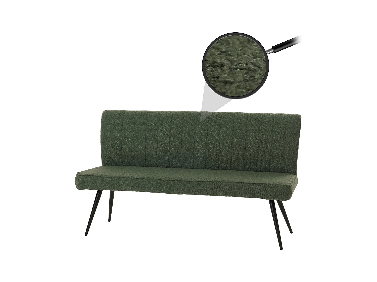 Banc de salle à métal argentée 160 x 60 x 90 cm 04_0005864