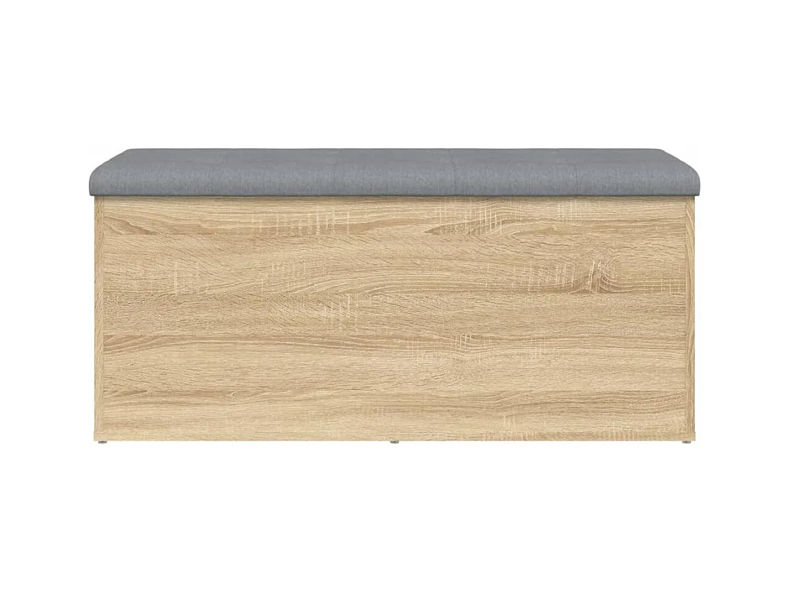 Banc banquette de rangement bois marron 102 x 42 x 45 cm DEC024747