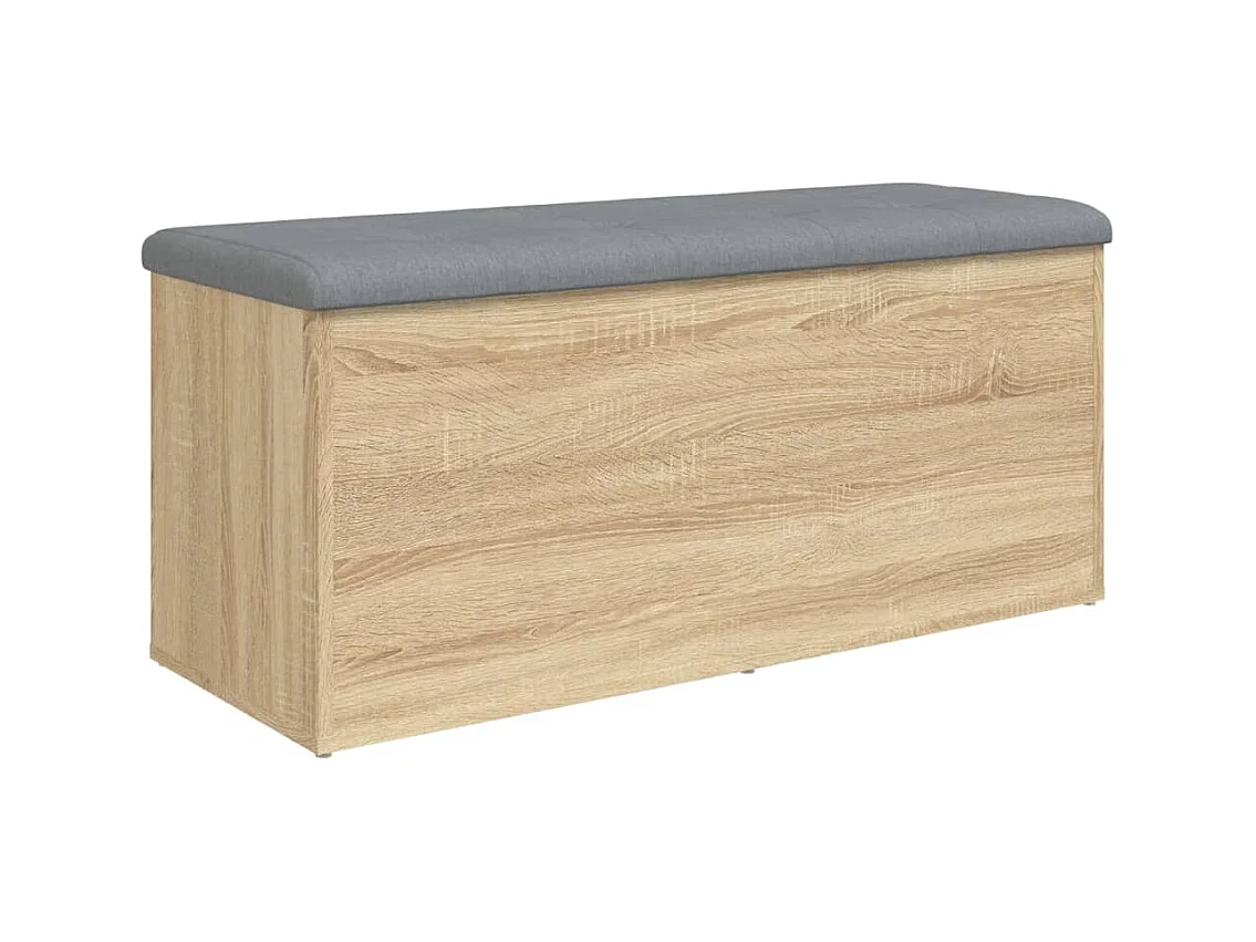 Banc banquette de rangement bois marron 102 x 42 x 45 cm DEC024747
