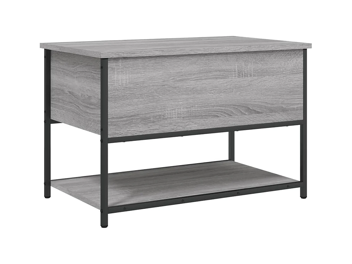 Banc banquette de rangement bois marron 70 x 42.5 x 47 cm DEC024805