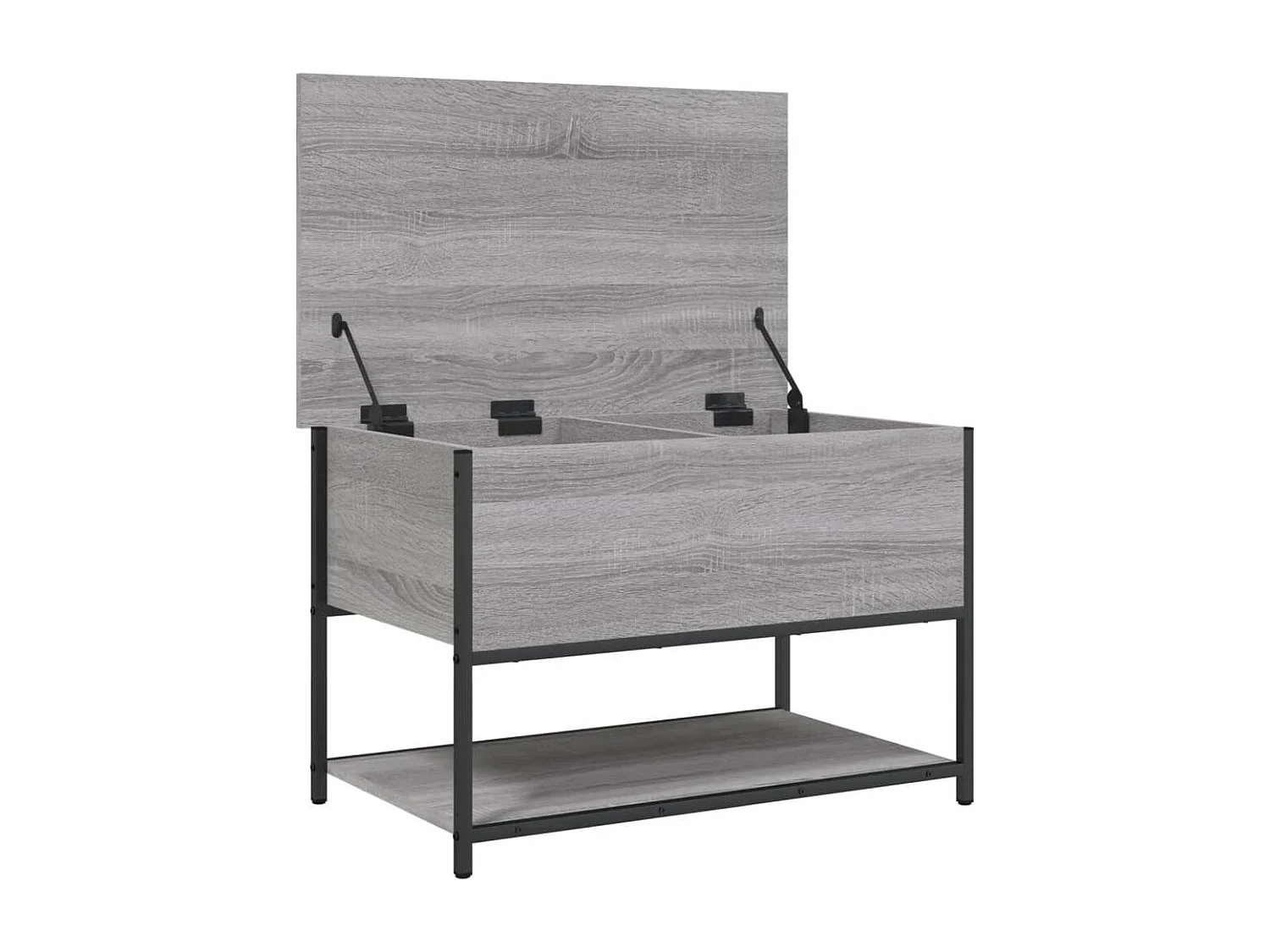 Banc banquette de rangement bois marron 70 x 42.5 x 47 cm DEC024805