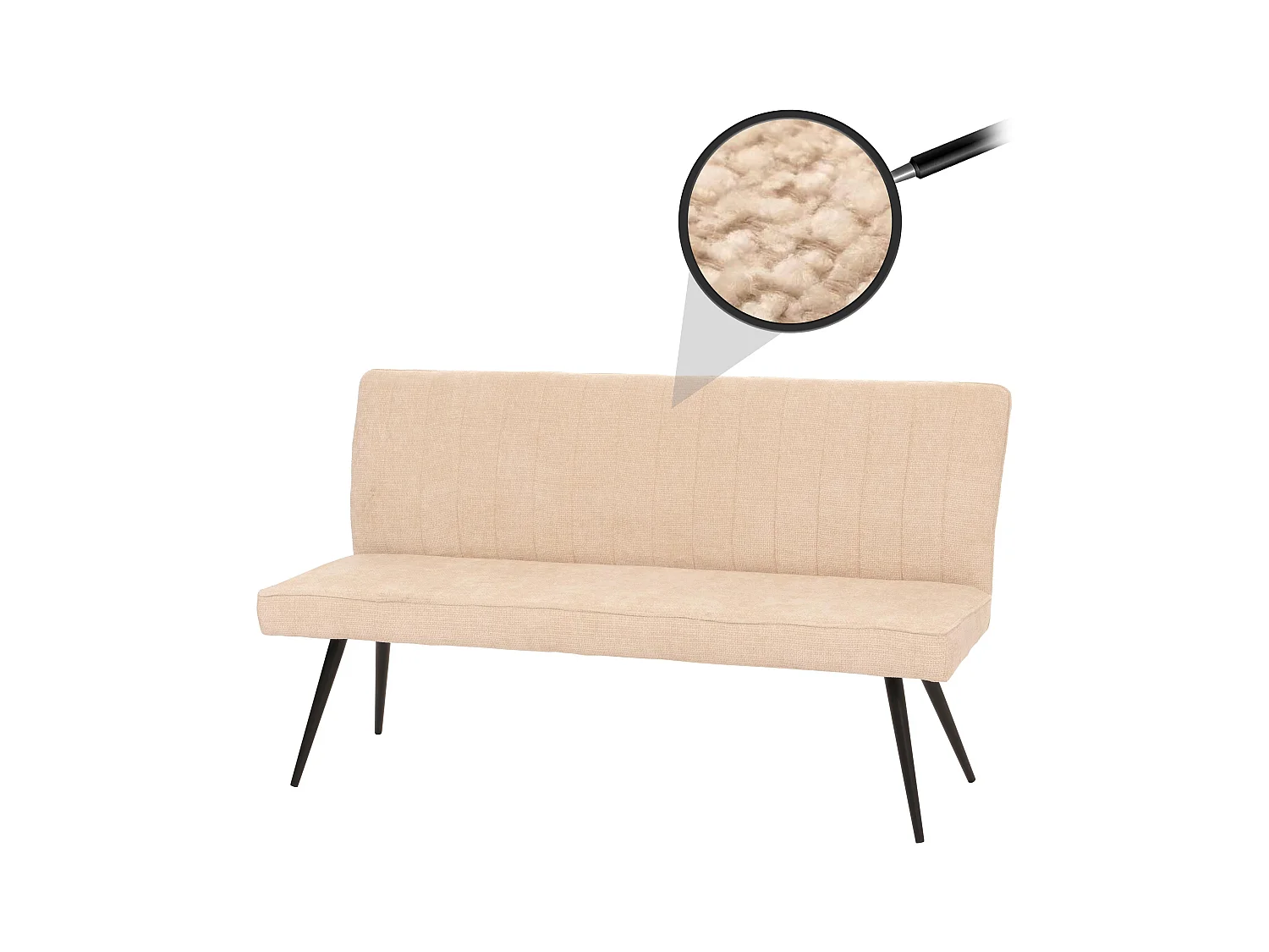 Banc de salle à métal crème 160 x 60 x 90 cm 04_0005859