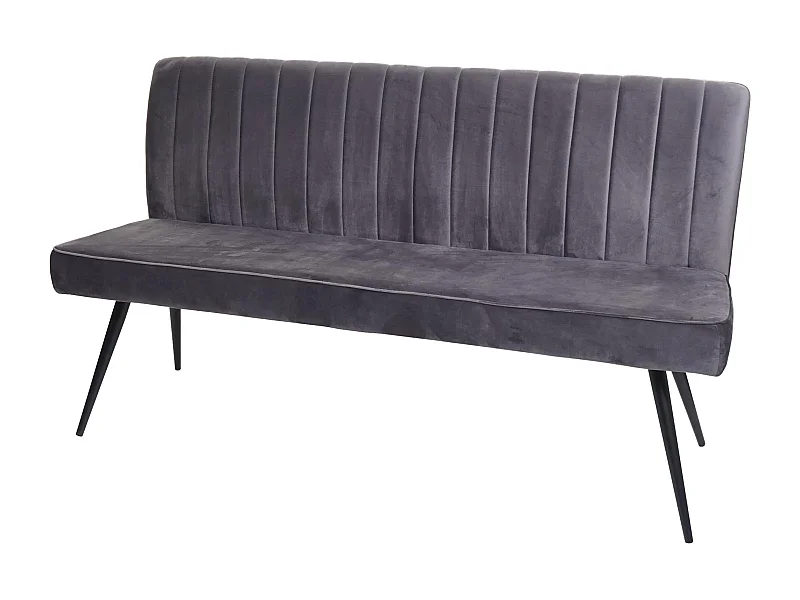 Banc canapé de salle métal grise 160 x 60 x 90 cm 04_0005856