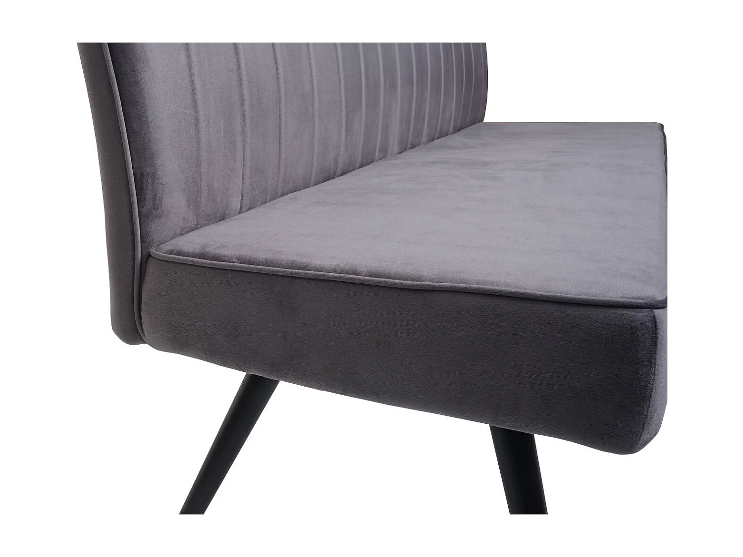 Banc canapé de salle métal grise 160 x 60 x 90 cm 04_0005856