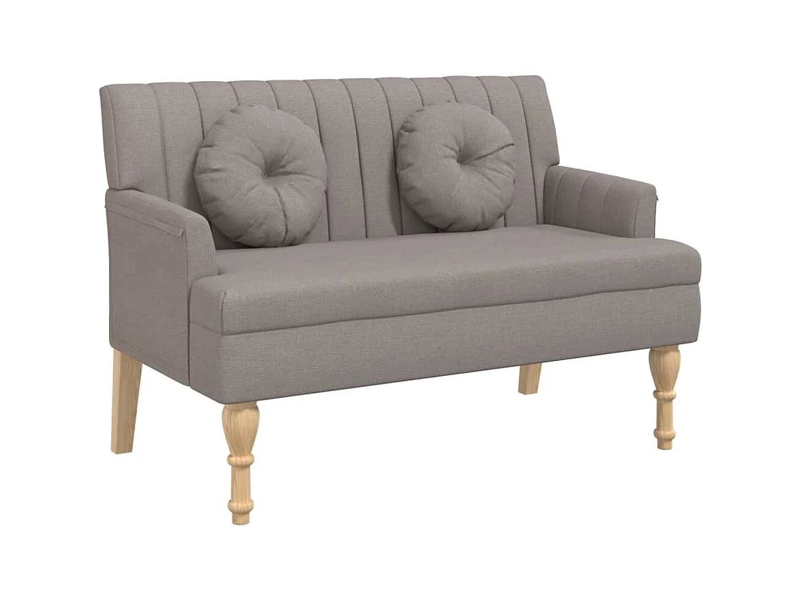 Banquette banc avec coussins tissu 113 x 64.5 x 75.5 cm DEC024635