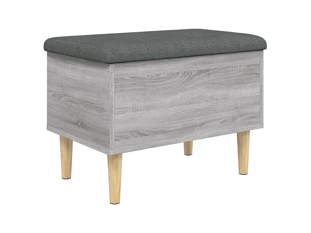 Banc banquette de rangement bois marron 62 x 42 x 46 cm DEC024804