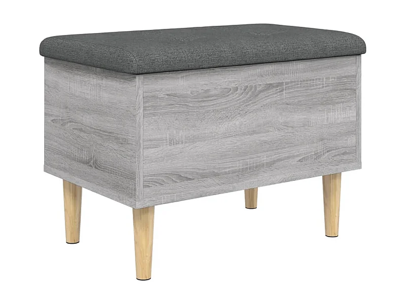 Banc banquette de rangement bois marron 62 x 42 x 46 cm DEC024804