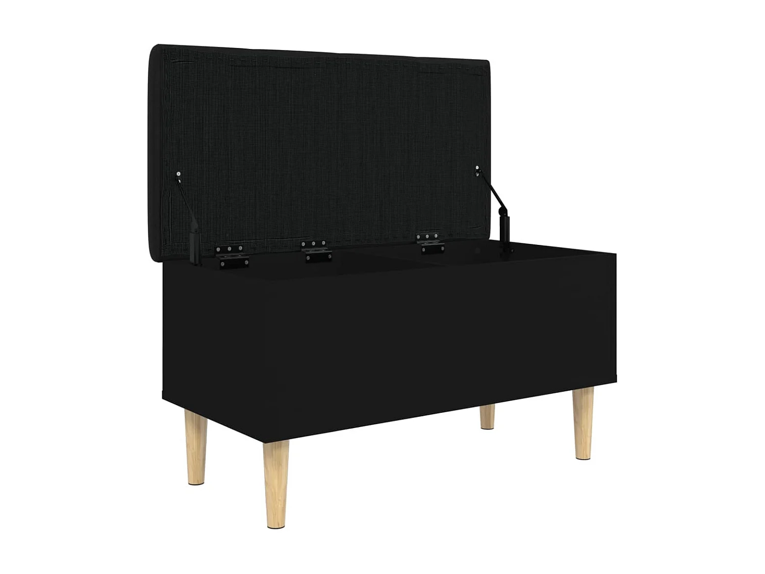 Banc banquette de rangement bois marron 82 x 42 x 46 cm DEC024784