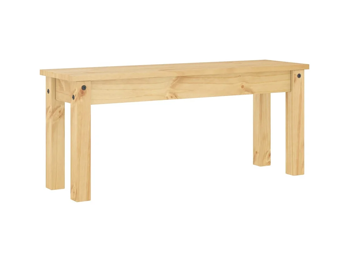 Banc de salle à bois marron 105 x 30 x 45 cm DEC025029