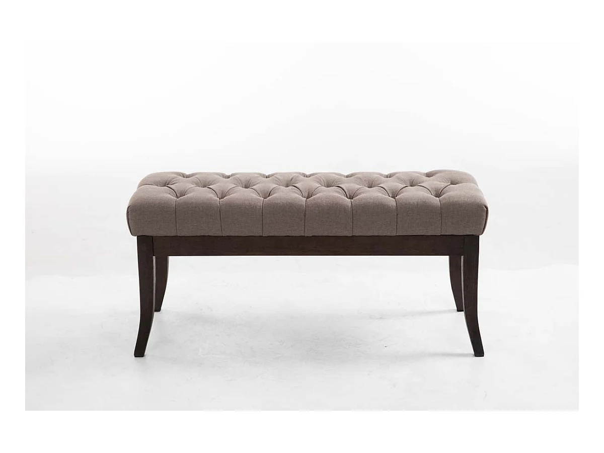 Banc design Chesterfield 100 bois marron 100 x 38 x 46 cm 10_0003685
