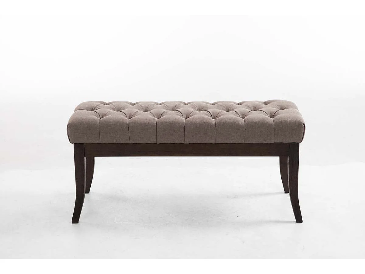 Banc design Chesterfield 100 bois marron 100 x 38 x 46 cm 10_0003685