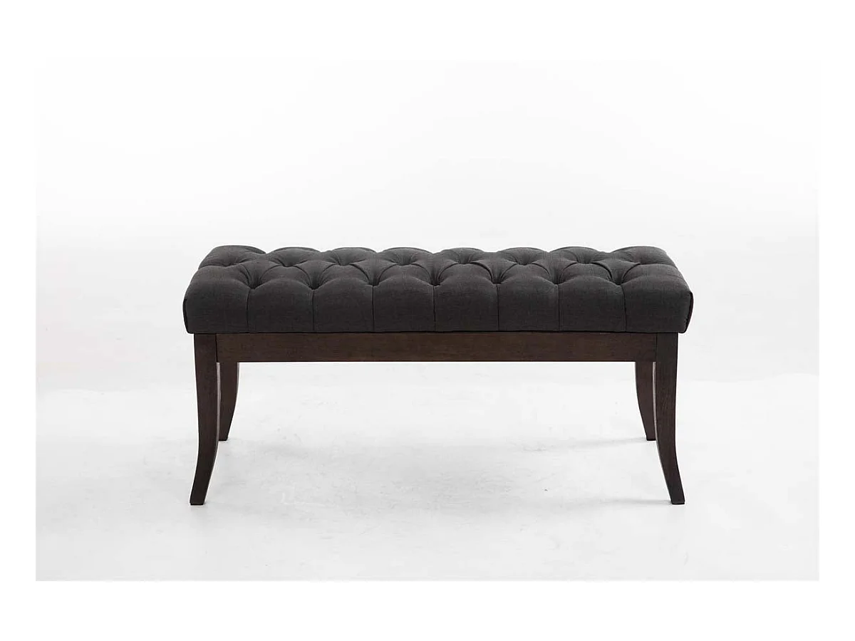 Banc design Chesterfield 100 bois marron 100 x 38 x 46 cm 10_0003683