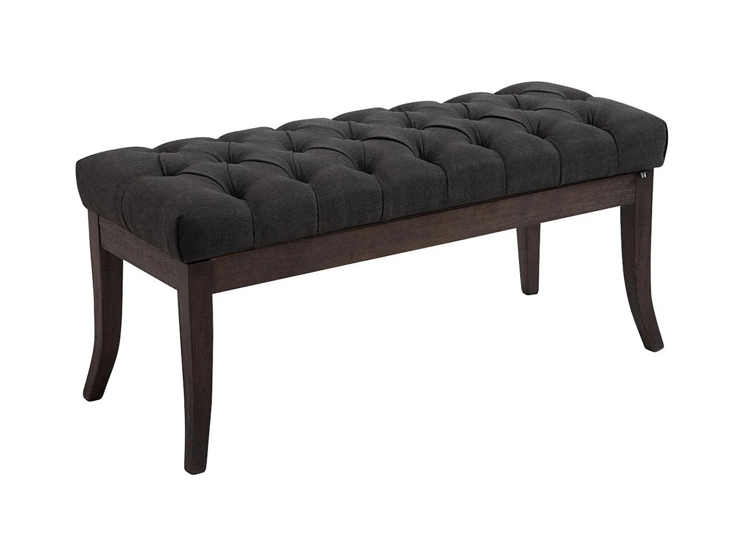 Banc design Chesterfield 100 bois marron 100 x 38 x 46 cm 10_0003683
