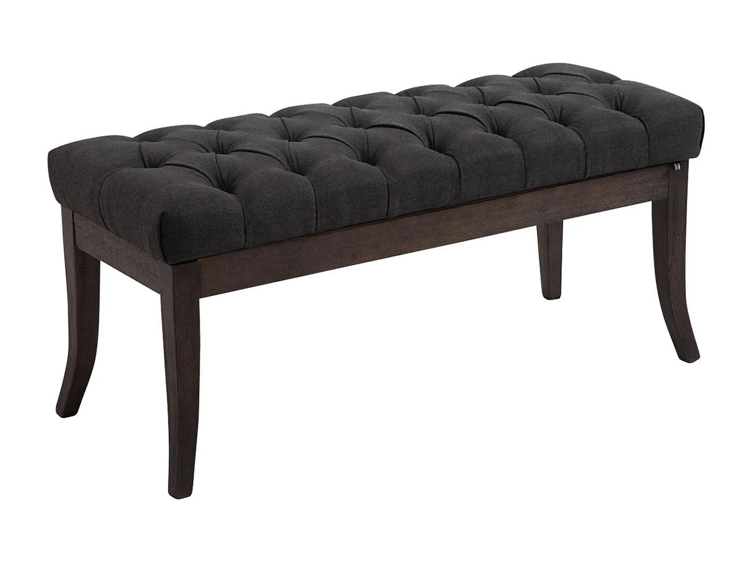Banc design Chesterfield 100 bois marron 100 x 38 x 46 cm 10_0003683