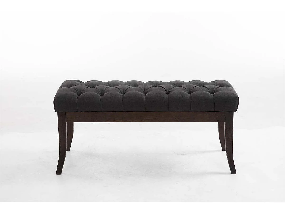 Banc design Chesterfield 100 bois marron 100 x 38 x 46 cm 10_0003683