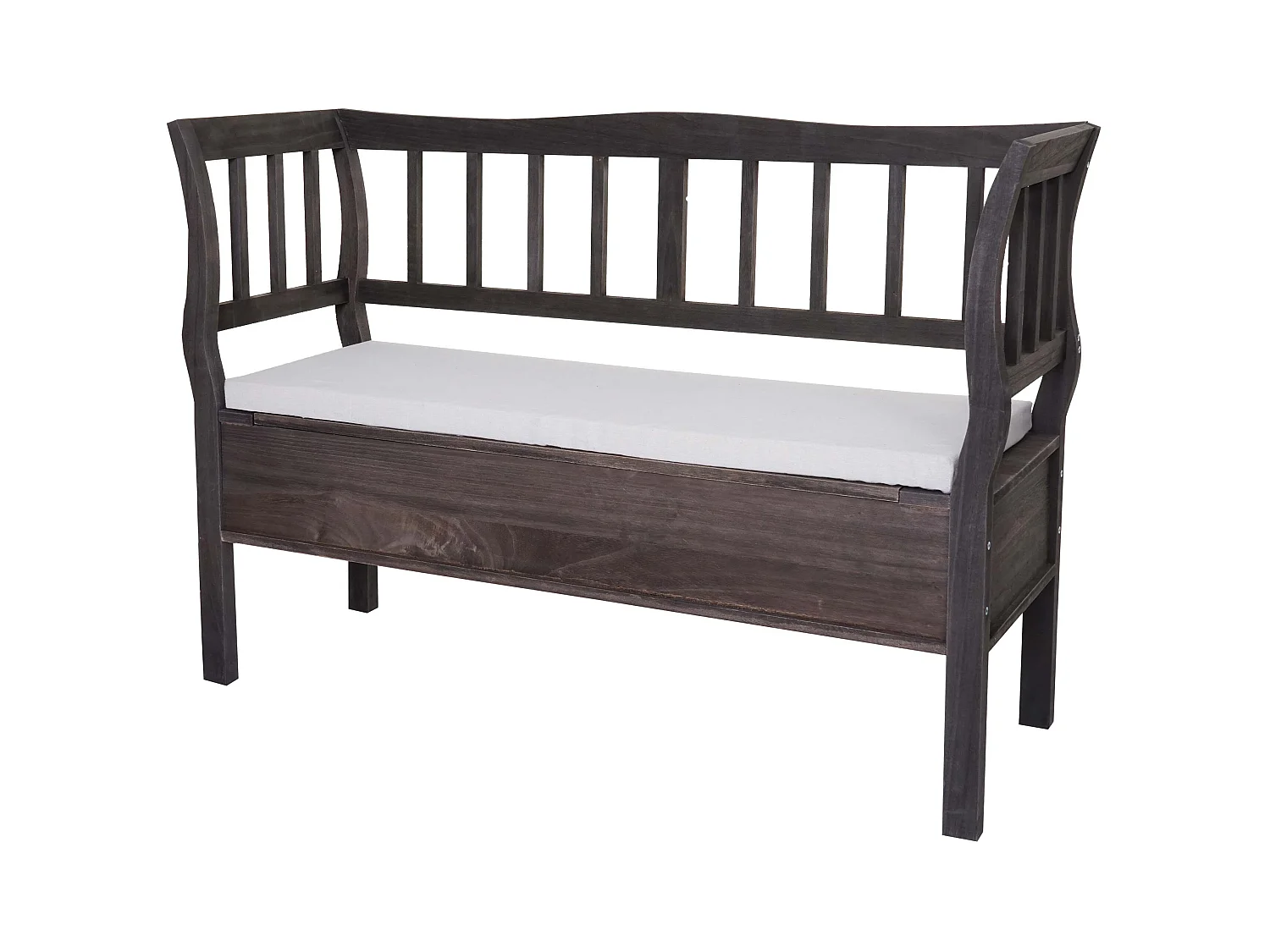 Banc avec espace de bois marron 46 x 40 x 121 cm 04_0005870