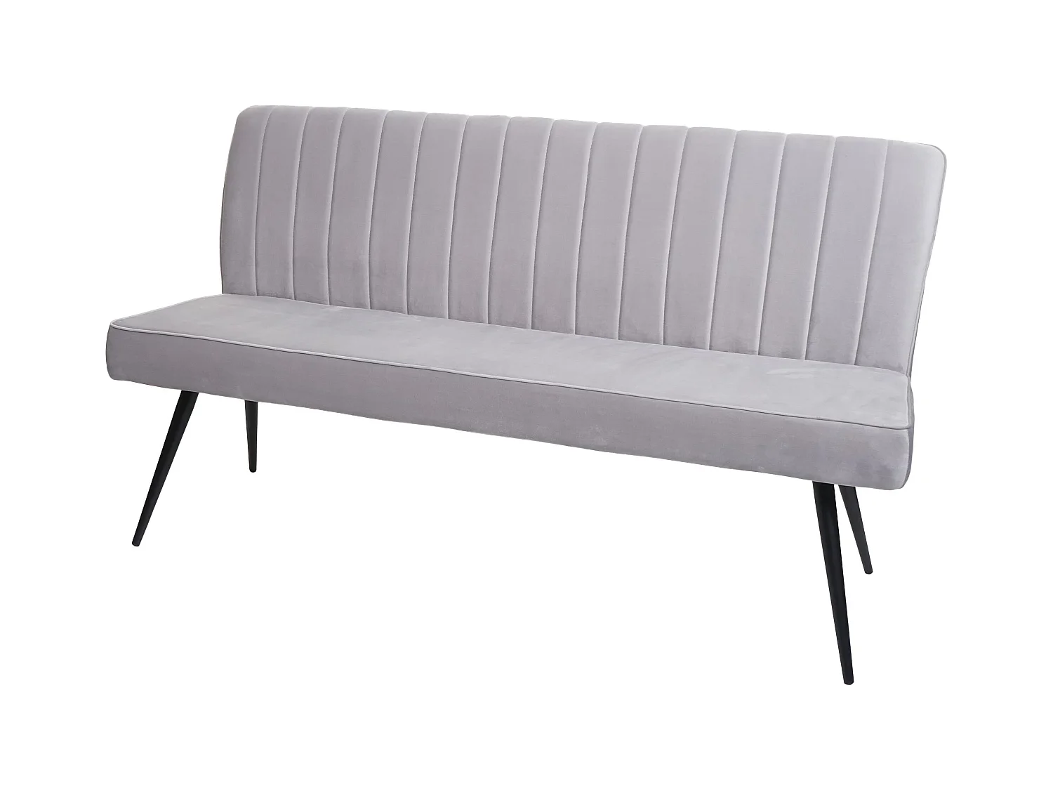 Banc canapé de salle grise 160 x 60 x 90 cm 04_0005857