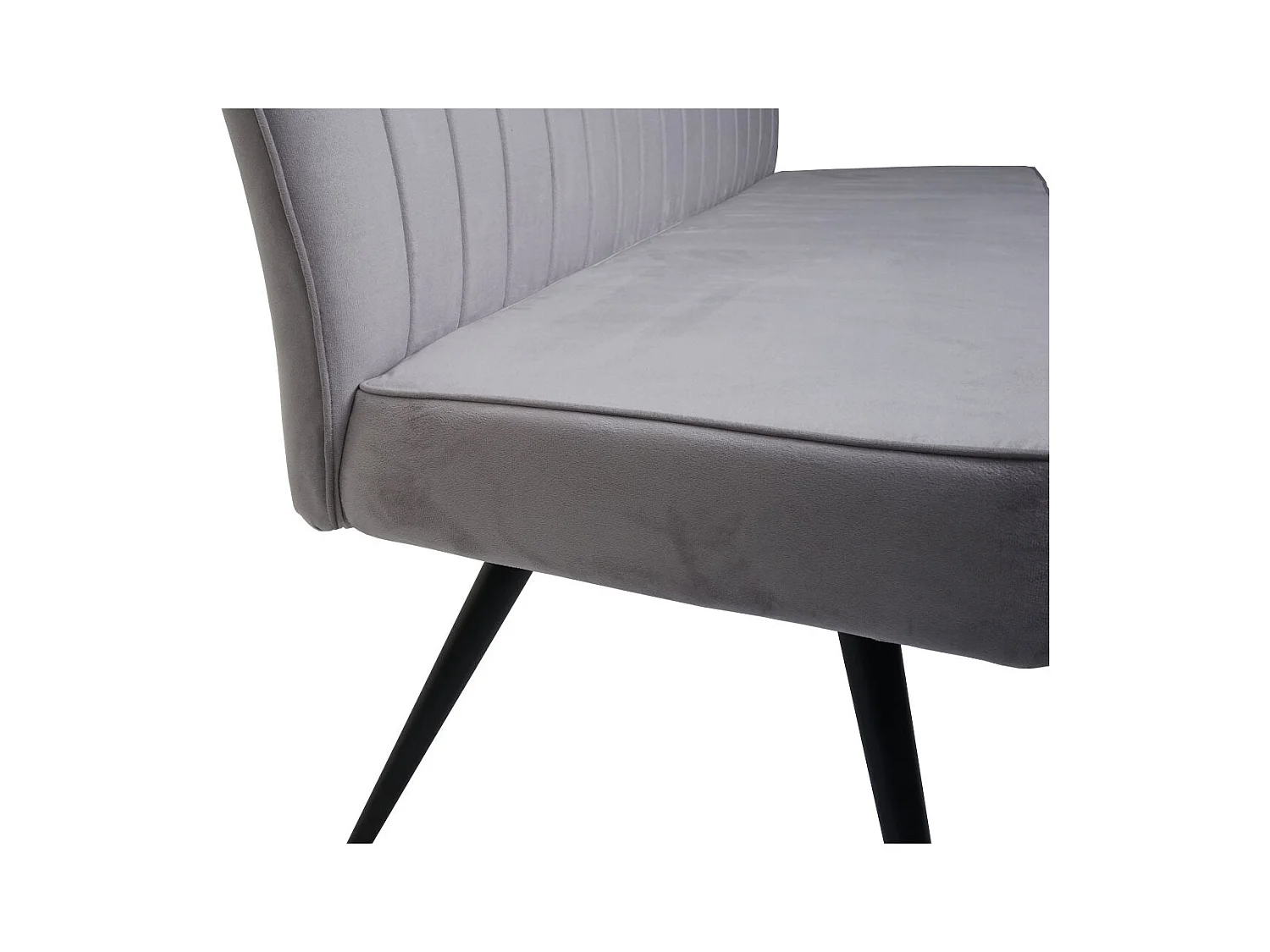 Banc canapé de salle grise 160 x 60 x 90 cm 04_0005857