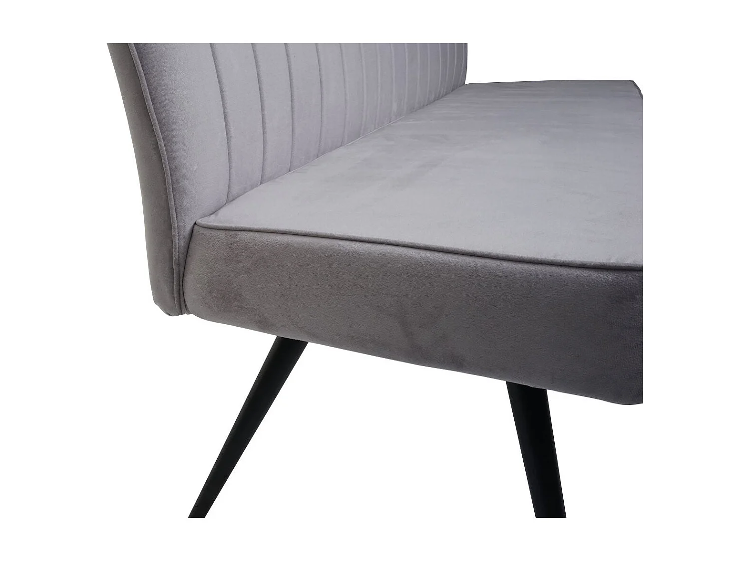 Banc canapé de salle grise 160 x 60 x 90 cm 04_0005857