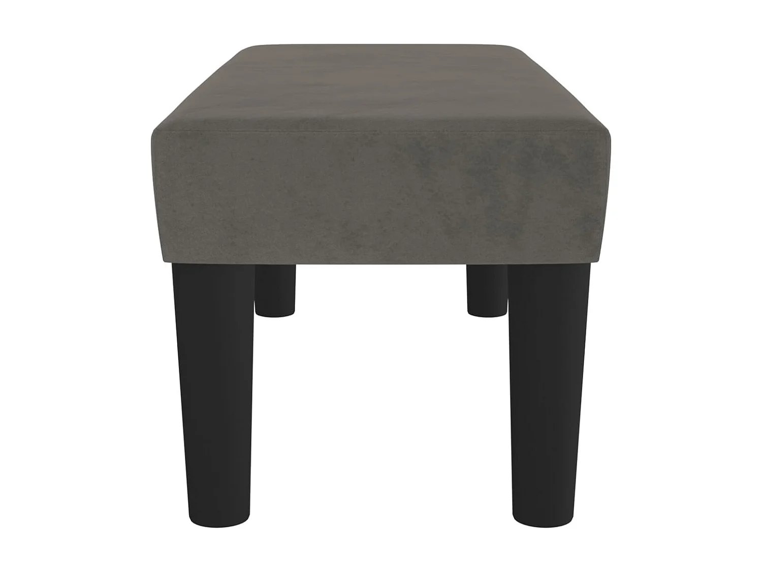 Banquette banc design classique effet bois grise 70 x 30 x 30 cm DEC024674