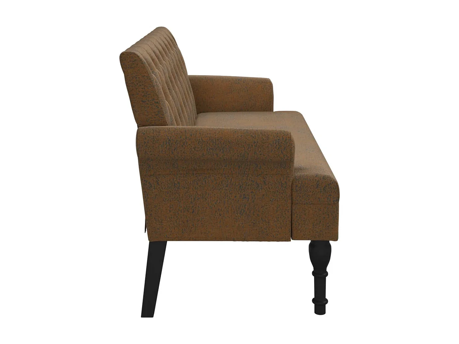 Banquette banc avec dossier PVC marron 120 x 62 x 75.5 cm DEC024653